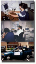 Customer Service, Dispatch Center, Courier
